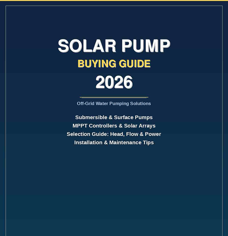 คู่มือการซื้อปั๊มพลังงานแสงอาทิตย์ปี 2026